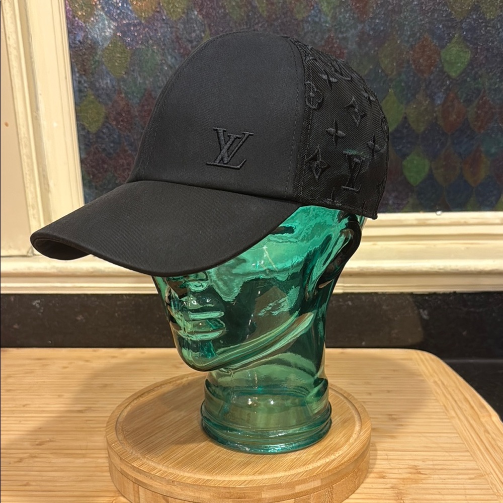 Louis Vuitton Black Monogram Cap